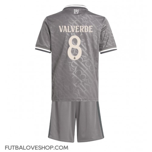 Dres Real Madrid Federico Valverde #8 Tretina pre deti 2024-25 Krátky Rukáv (+ trenírky)